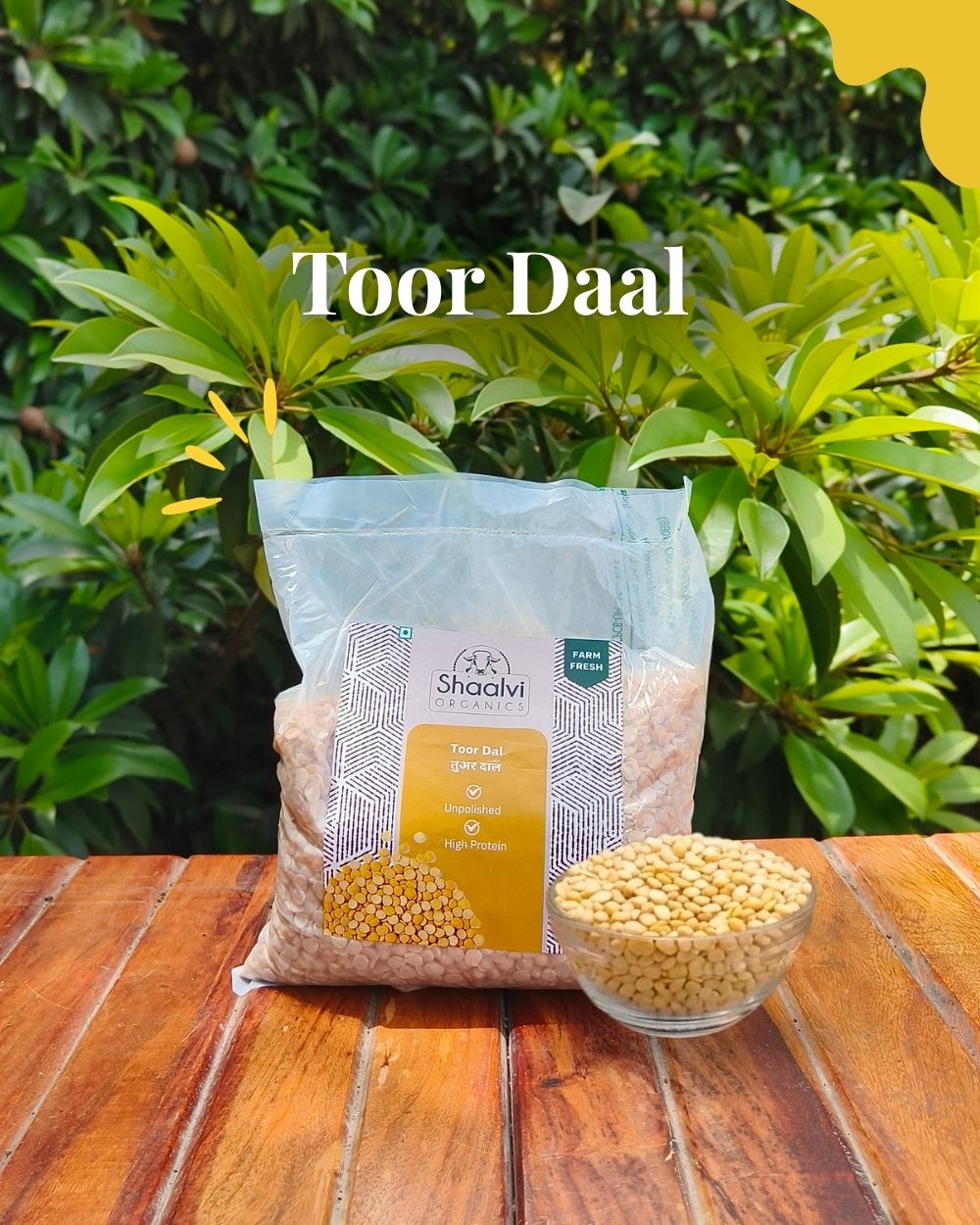 Organic Pigeon Pea Lentils - Tuvar Daal 