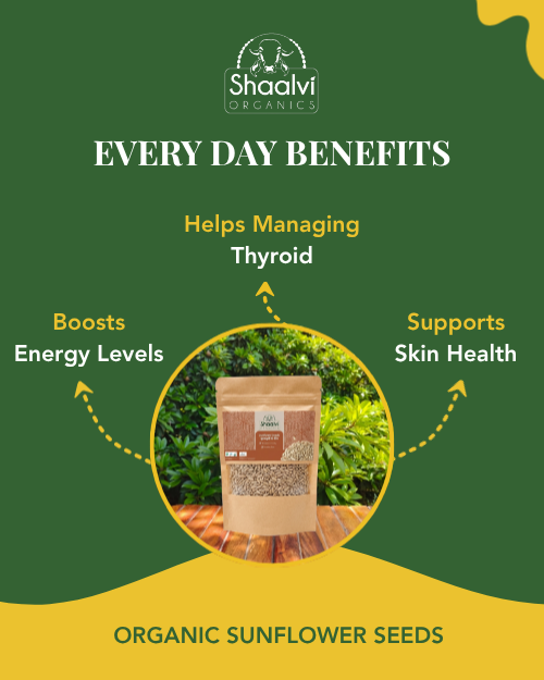 Organic Sunflower Seeds - Surajmukhi Ke Beej
